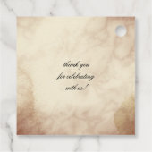 herfst waterverf folio monogram dank u bedankjes labels (Achterkant)