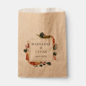 herfst waterverf folio monogram dank u bedankzakje (Voorkant)