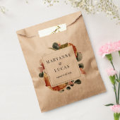 herfst waterverf folio monogram dank u bedankzakje (Gezegeld)