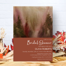 Herfst Waterverf Forest Terracota Vrijgezellenfees