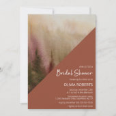 Herfst Waterverf Forest Terracota Vrijgezellenfees Kaart (Voorkant)