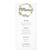Herfst Waterverf Green Leaves Wedding Reclamekaart (Voorkant)