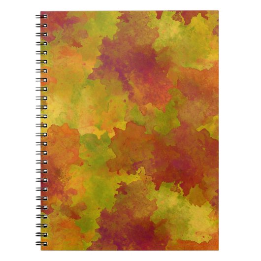 Herfst Waterverf Journal – Herfst kleuren achtergr Notitieboek (Voorkant)