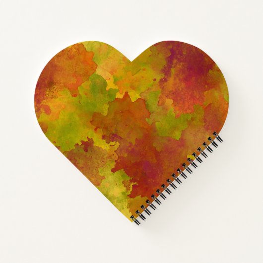 Herfst Waterverf Journal – Herfst kleuren achtergr Notitieboek (Achterkant)