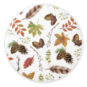 herfst waterverf keramische knop (Voorkant)