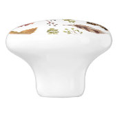 herfst waterverf keramische knop (Zijkant)