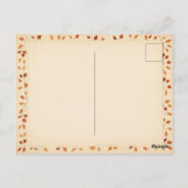 Herfst Waterverf Kitten met een letter - Briefkaart (Achterkant)