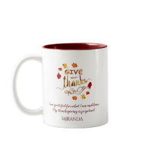 Herfst Waterverf Leaves Geef Bedankt Monogram