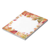 Herfst Waterverf Lijst Rustige rode bladeren Notitieblok (Linkerzijde)