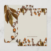 Herfst Waterverf Loof Bladeren  Notitiekaartje (Voorkant / Achterkant)