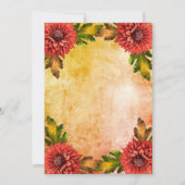 Herfst Waterverf Mums Floral 60e verjaardag Kaart (Achterkant)