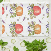 Herfst Waterverf, naadloze compositie. Theedoek (Gevouwen)