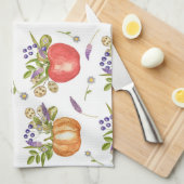 Herfst Waterverf, naadloze compositie. Theedoek (Quarter Fold)