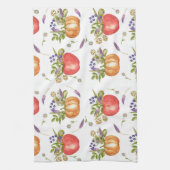 Herfst Waterverf, naadloze compositie. Theedoek (Verticaal)