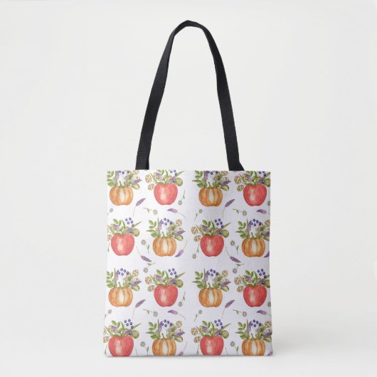 Herfst Waterverf, naadloze compositie. Tote Bag (Voorkant)