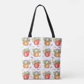 Herfst Waterverf, naadloze compositie. Tote Bag (Achterkant)