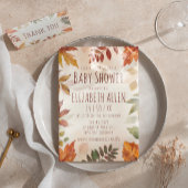 Herfst Waterverf najaar Baby shower Kaart