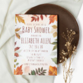 Herfst Waterverf najaar Baby shower Kaart