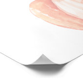 Herfst Waterverf Oranje Pompoen Baby shower gunst Poster (Hoek)