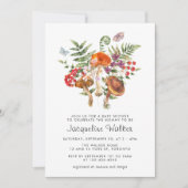 Herfst Waterverf Paddenstoel Baby shower Kaart (Voorkant)