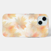 Herfst waterverf pastel bladeren achtergrond Case-Mate iPhone case (Achterkant (horizontaal))