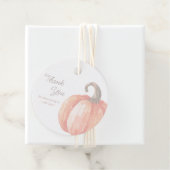 Herfst Waterverf Pompoen Baby shower Dank u Bedankjes Labels (In situ)