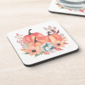 Herfst Waterverf Pompoen Boho Bier Onderzetter (Linkerzijde)