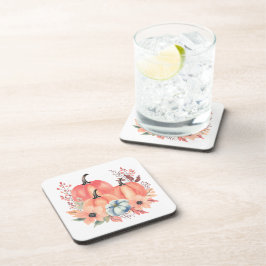 Herfst Waterverf Pompoen Boho Bier Onderzetter