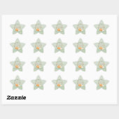 Herfst Waterverf Pompoen Ster Sticker (Vel)