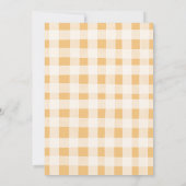 Herfst Waterverf pompoen verjaardag uitnodiging (Achterkant)