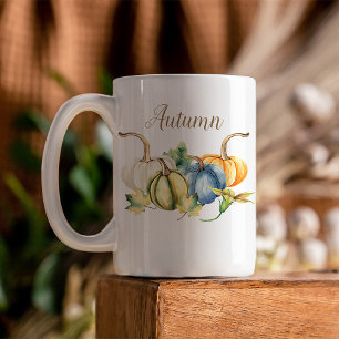 Herfst Waterverf pompoenen Koffiemok