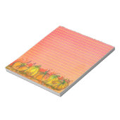 Herfst Waterverf pompoenen Notitieblok (Linkerzijde)