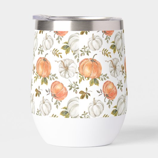 Herfst Waterverf pompoenpatroon (Rechts)