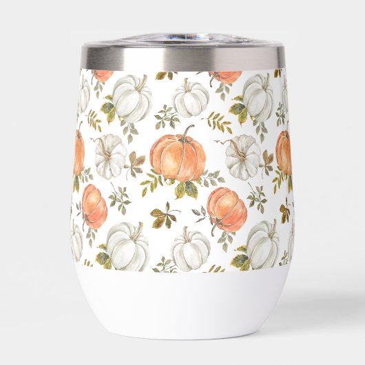 Herfst Waterverf pompoenpatroon (Voorkant)