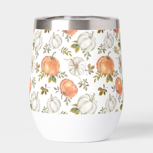 Herfst Waterverf pompoenpatroon (Achterkant)