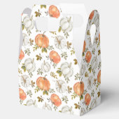 Herfst Waterverf pompoenpatroon Bedankdoosjes (Geopend)