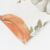 Herfst Waterverf pompoenpatroon Fleece Deken (Hoek)