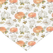 Herfst Waterverf pompoenpatroon Korte Tafelloper (Hoek)