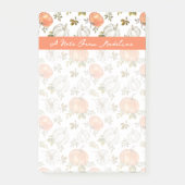 Herfst Waterverf pompoenpatroon Post-it® Notes (Voorkant)