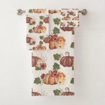 Herfst Waterverf Pumpkin Floral