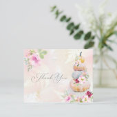 Herfst Waterverf Pumpkin Vrijgezellenfeest Dank u  Bedankkaart (Staand voorkant)