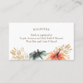Herfst Waterverf Pumpkin Wheat Shower Registry Kaa Visitekaartje (Voorkant)