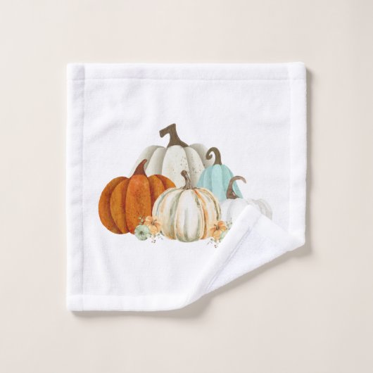 Herfst Waterverf Pumpkins Bad Handdoek (Wasdoekje)