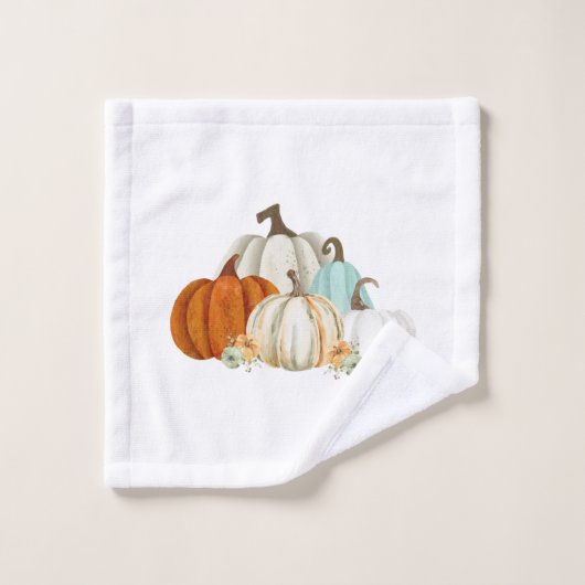 Herfst Waterverf Pumpkins Bad Handdoek (Wasdoekje)