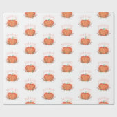 Herfst Waterverf Pumpkins Cadeaupapier (Vlak)