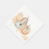 Herfst Waterverf Pumpkins Servet (Hoek)