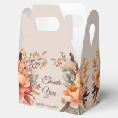 Herfst Waterverf rustieke bloemen dank u bruiloft Bedankdoosjes (Geopend)