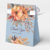 Herfst Waterverf rustieke bloemen dank u bruiloft Bedankdoosjes (Achterkant)