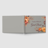 Herfst Waterverf rustieke bloemenbruiloft Gastenboek (Volledig)