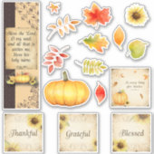 Herfst Waterverf Stickers (Voorkant)